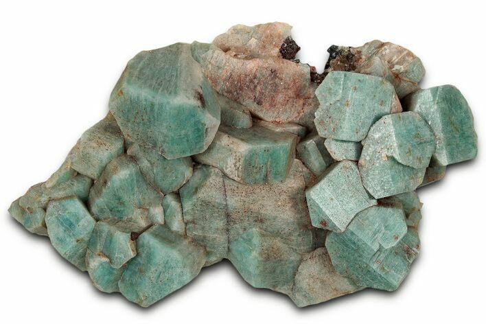 Teal-Blue Amazonite Crystal Cluster - Three Point Claim, Colorado #330467